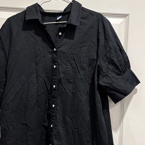 Old Navy Black Asymmetrical Dress